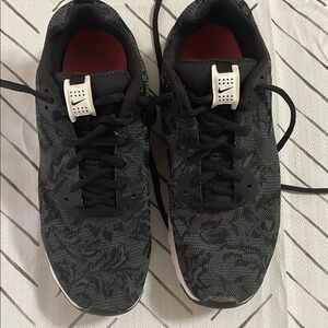Nike Black Sneakers with Patterned Design